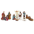12 PC Polyresin Nativity Set