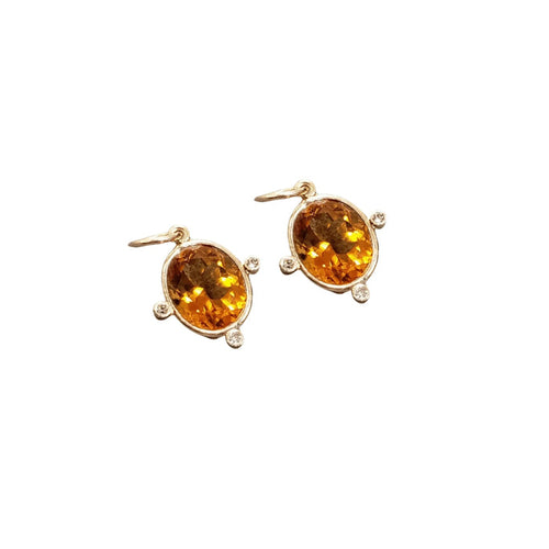 14k Brandy Citrine Pendant Gold In Oval Shape - K Jewelry Accessories