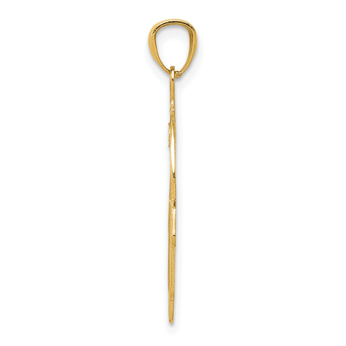 14k Yellow Gold Hand of God Pendant