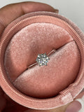 1CT 2CT Moissanite In Sterling Silver 925 Solitaire Engagement Ring