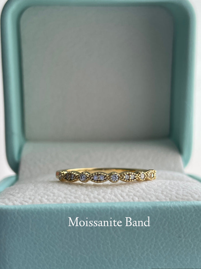 3.5CT Oval Cut Engagement Ring: Yellow Gold Vermeil, Hidden Halo, art deco moisssnite band