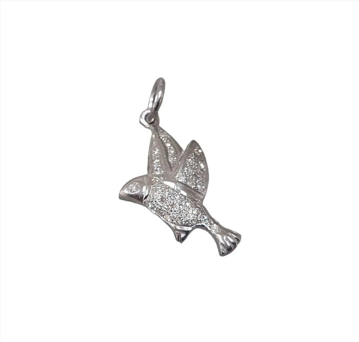 925 Sterling Silver Diamond Bird, Camel & Peacock Pendant - K Jewelry Accessories