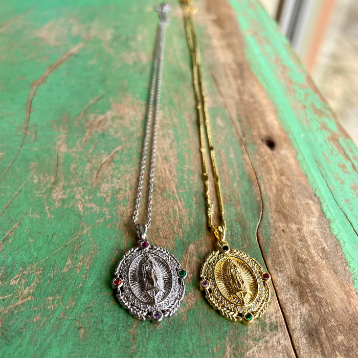Jeweled OLG Pendant Necklace or Earrings