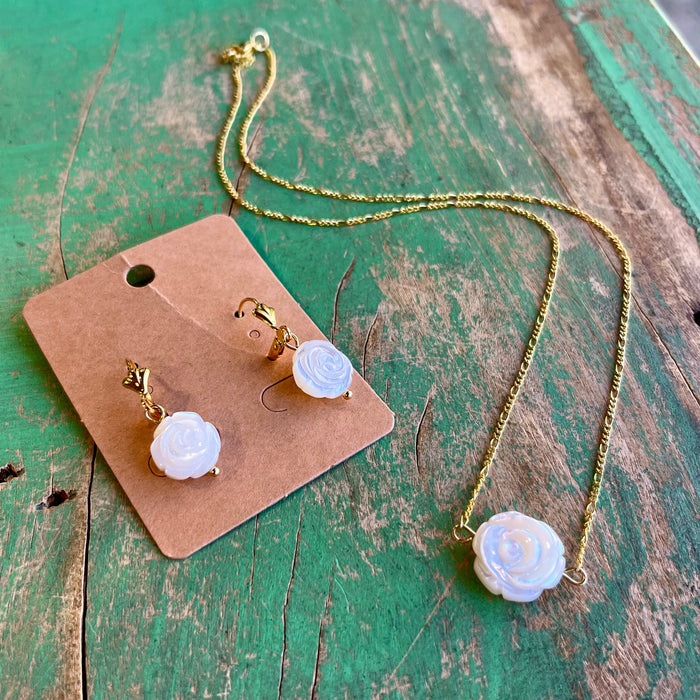 Flowers for Mom Necklace or Earrings