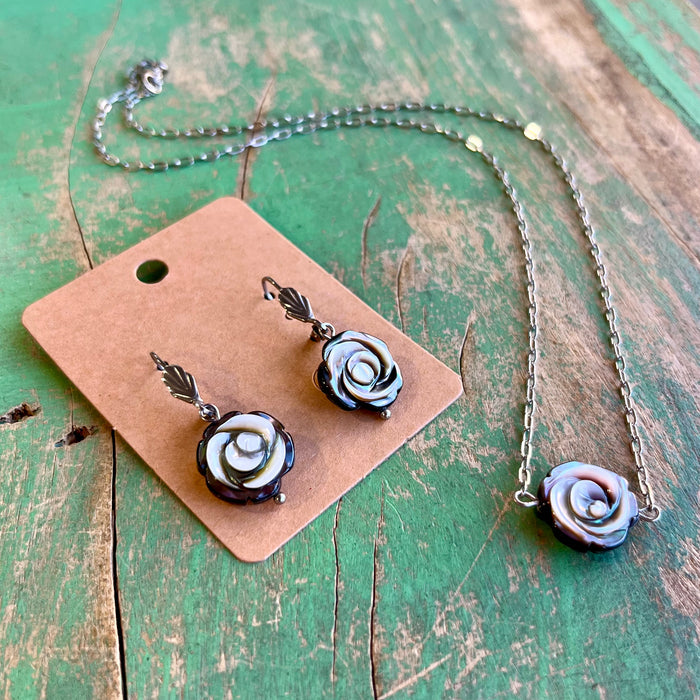 Flowers for Mom Necklace or Earrings