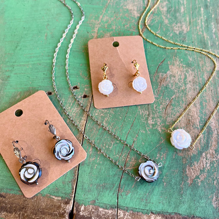 Flowers for Mom Necklace or Earrings