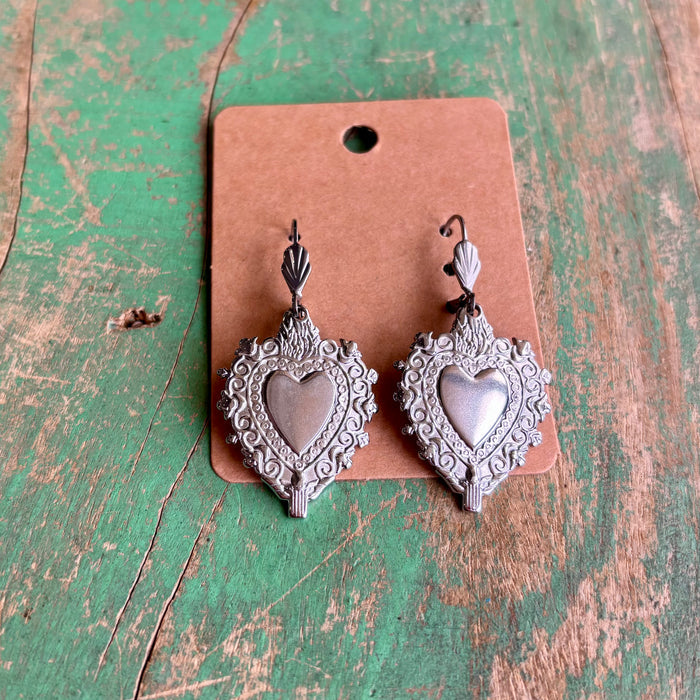 Fancy Sacred Heart Earrings