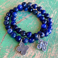 Denim Five Way Cross Bracelet