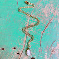 Figaro Chain with Mother of Pearl Our Lady of Guadalupe Necklace or Earrings