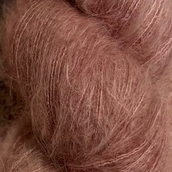 an up close view of fuzzy yarn