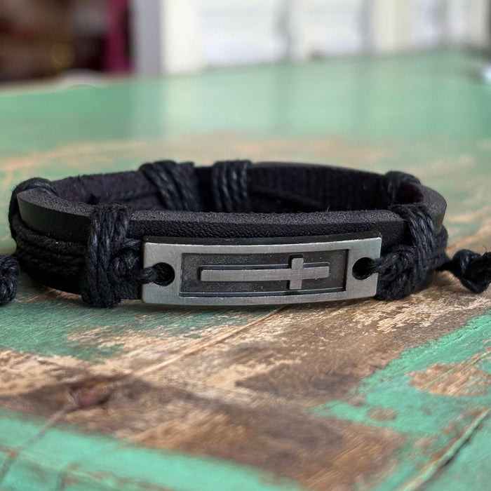 Adjustable PU Leather Faith Bracelets