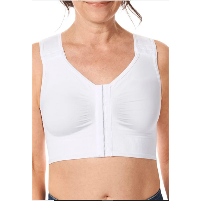 Amoena Lymph Flow Long Front Closure Bra