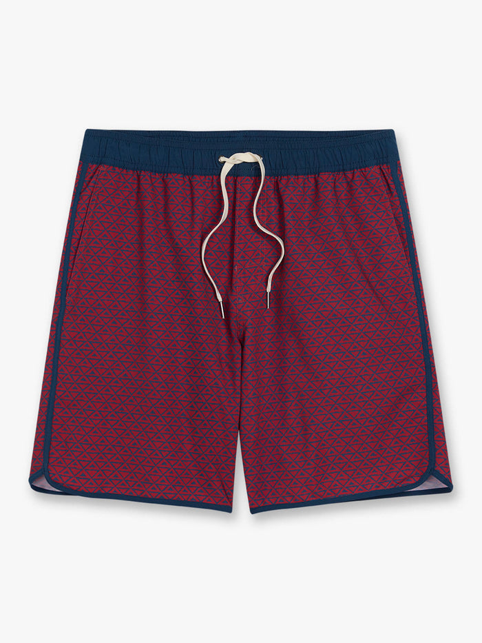 Anchor Trunk | Nautical Red Wavy Geo