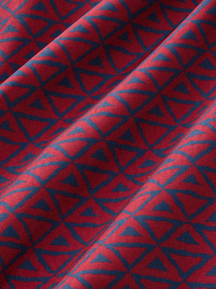 Anchor Trunk | Nautical Red Wavy Geo