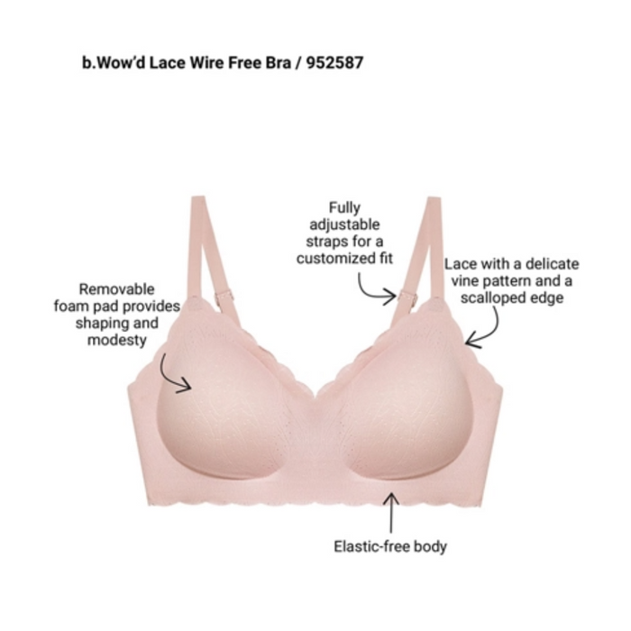 B. Tempt'd BWow'd Wirefree Bra 952587