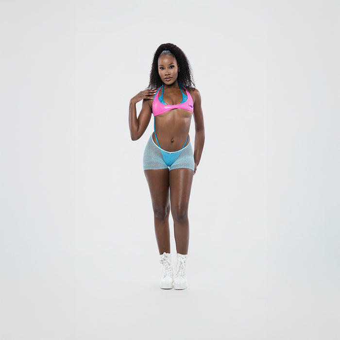 Baby Blue Shorties Stockings