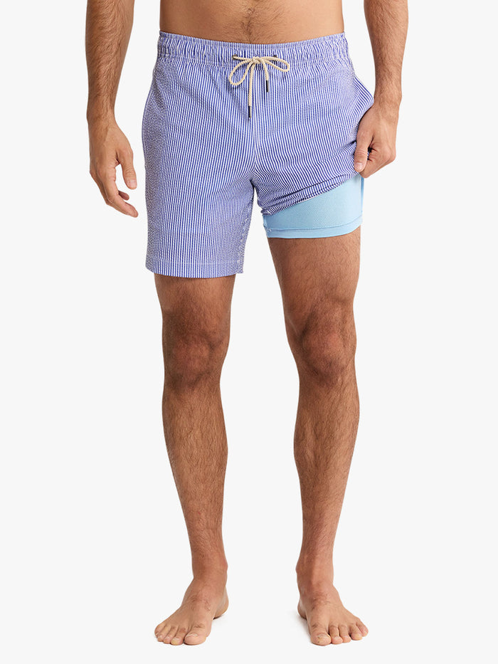 Bayberry Trunk | Light Blue Seersucker