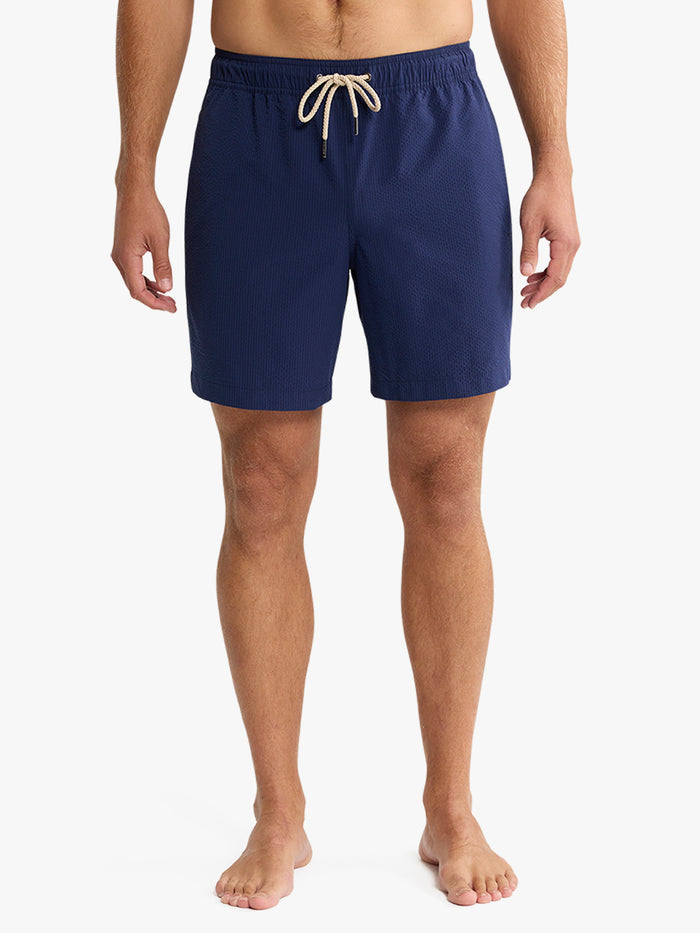 Bayberry Trunk | Navy Seersucker