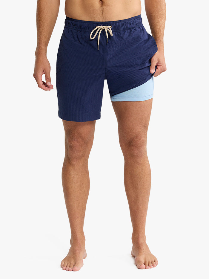 Bayberry Trunk | Navy Seersucker