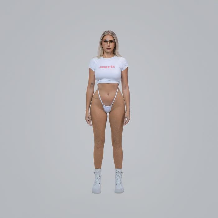 Beige Bliss Gemz Super-High Stocking