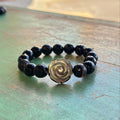 Black Agate Bracelet with Black Shell Mary Rose