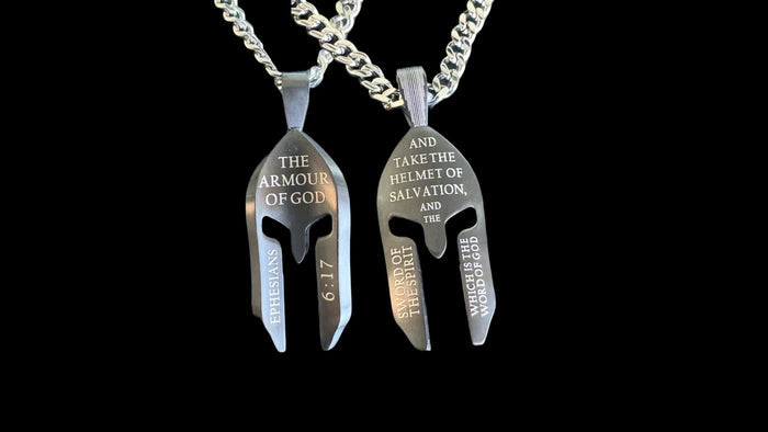 Black Helmet 24" Necklace