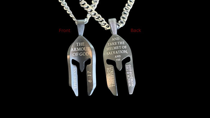 Black Helmet 24" Necklace