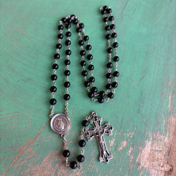 Black Onyx Men's Rosary
