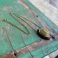Bronze OLG Long Chain Necklace