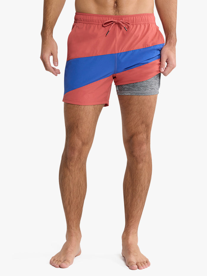 Bungalow Trunk | Nautical Red Colorblock