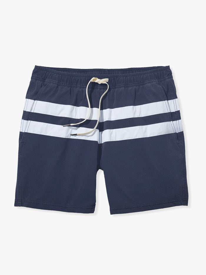 Bungalow Trunk | Navy Nautical Stripe