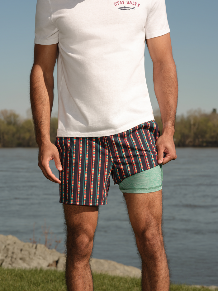 Bungalow Trunk | Navy Sailing Stripe