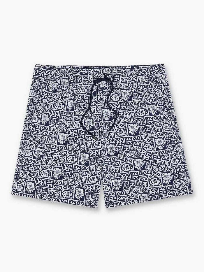 Bungalow Trunk | Navy Sea Tiles