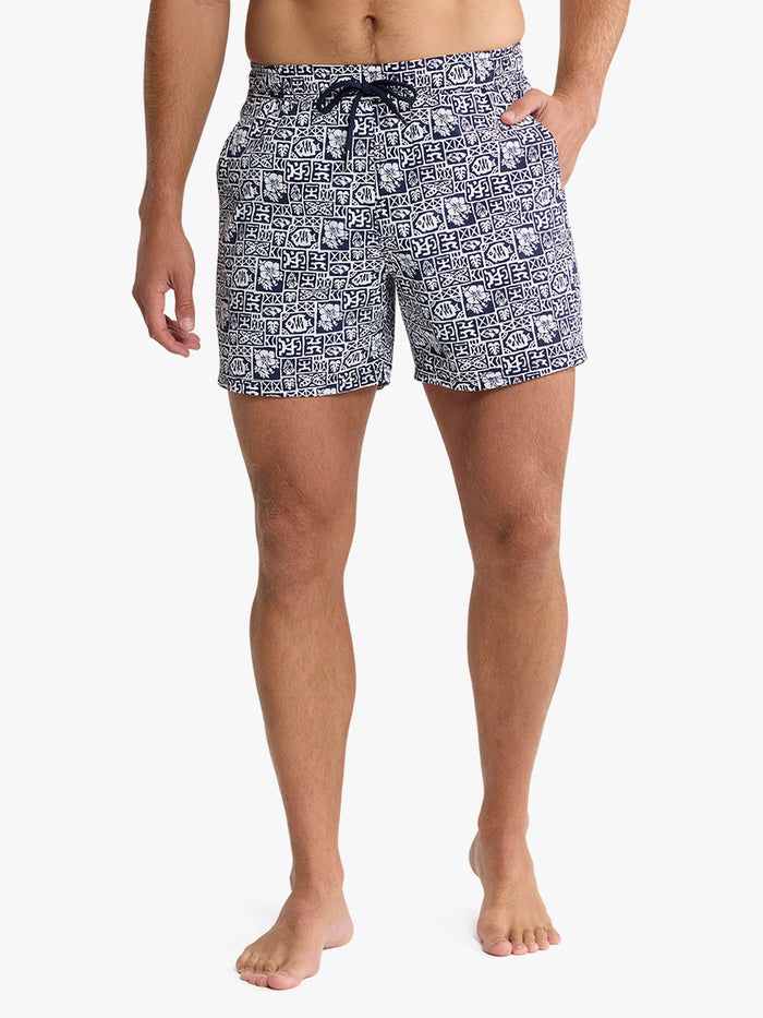 Bungalow Trunk | Navy Sea Tiles