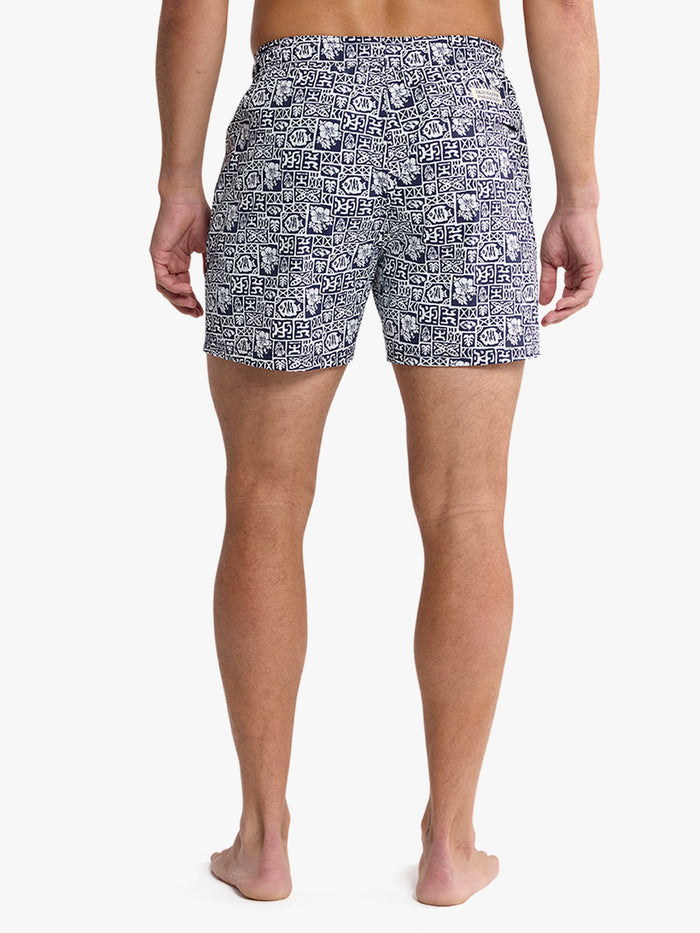 Bungalow Trunk | Navy Sea Tiles