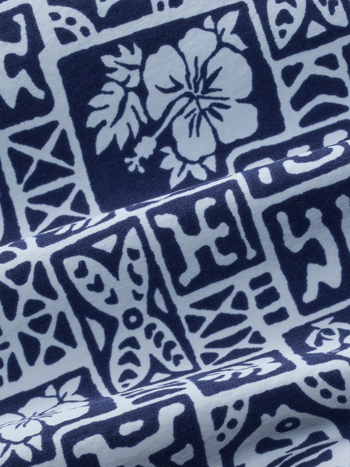 Bungalow Trunk | Navy Sea Tiles