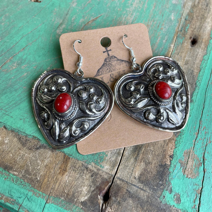 Chunky Heart Earrings