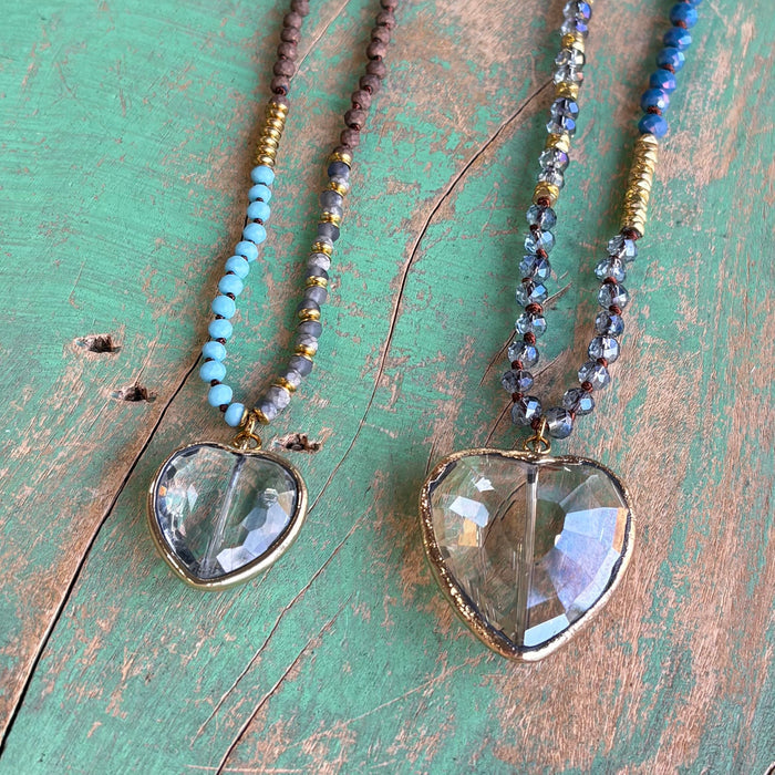 Crystal Heart Necklaces
