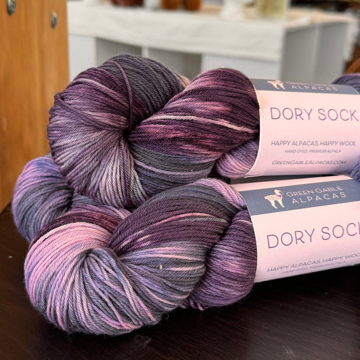 Dory Sock Yarn | Sea Lavender - Green Gable Alpacas