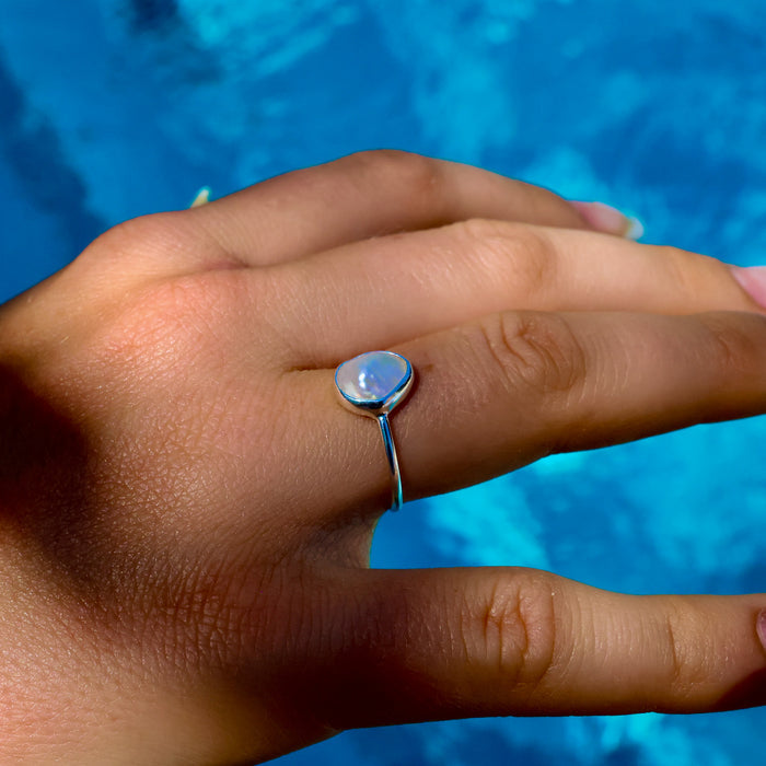 Drift Pearl Ring Silver