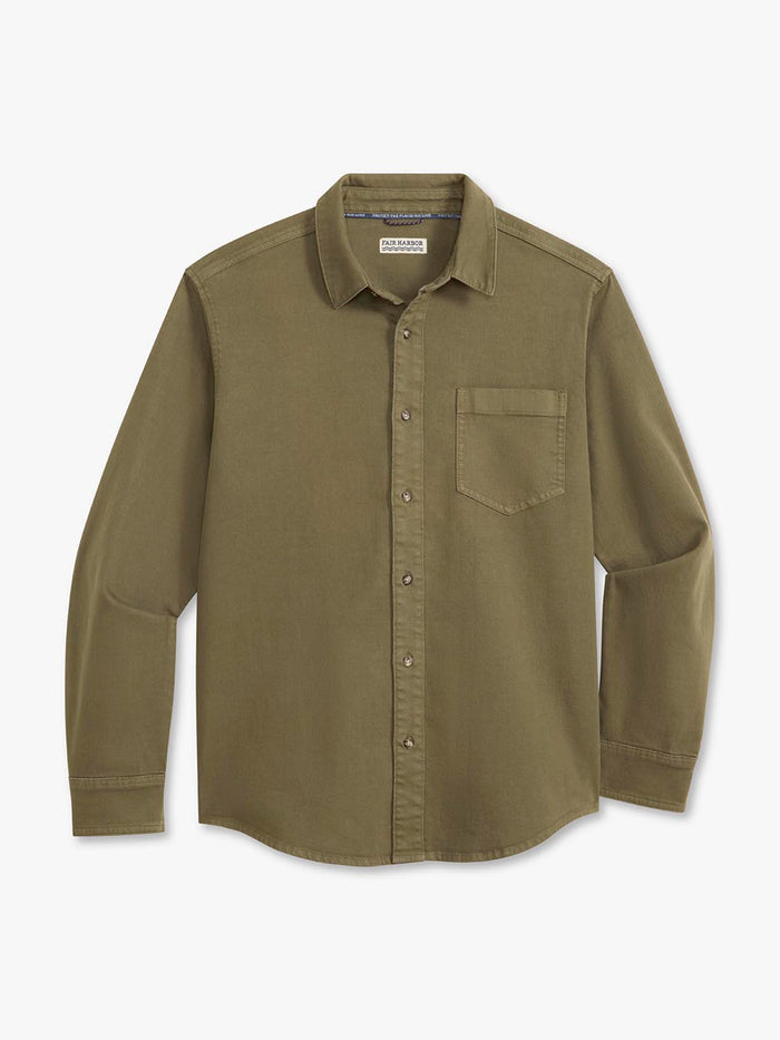 Driftwood Denim Shirt | Olive Overdye