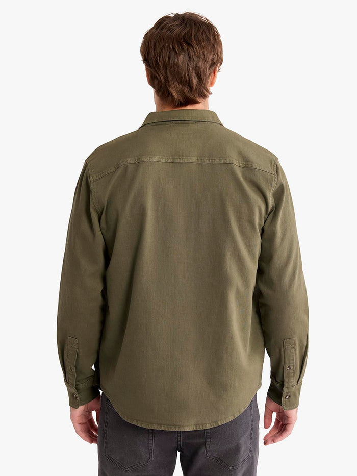Driftwood Denim Shirt | Olive Overdye