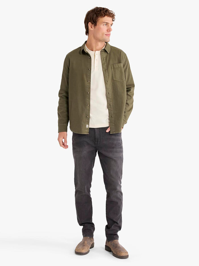 Driftwood Denim Shirt | Olive Overdye