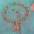 Easter Scapular Bracelet and Earrings