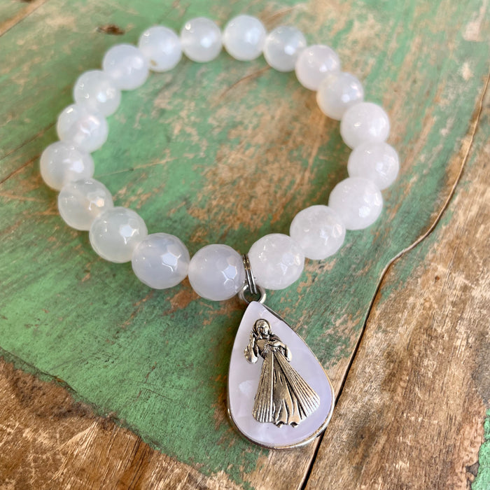 Elegant Saint Bracelets and Earrings