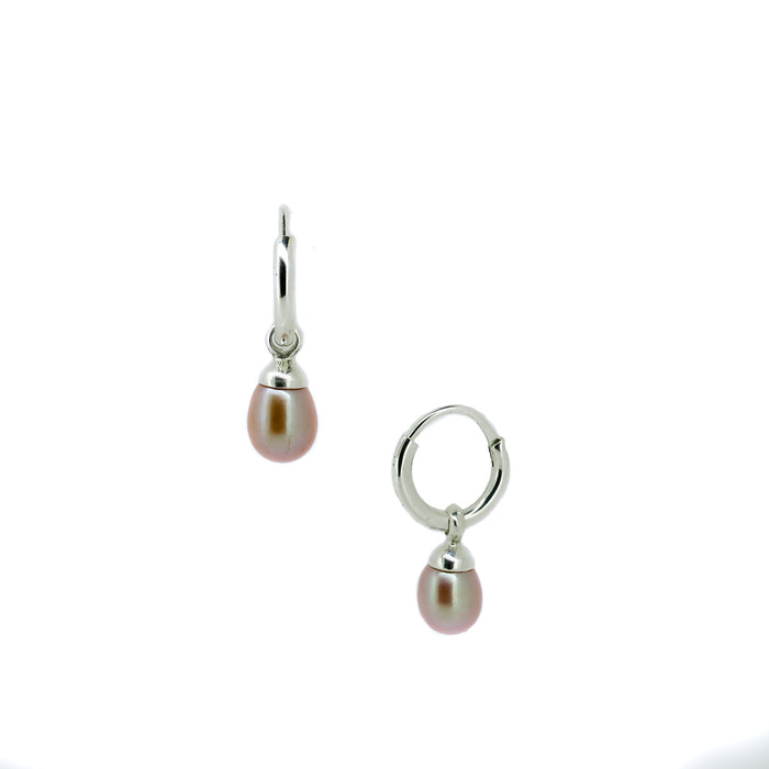 Eternal Summer Sunset Pearl Sleepers Silver | Pink Pearl Sleepers Australia