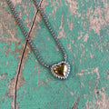 Faithful Love Two Tone Necklace or Earrings