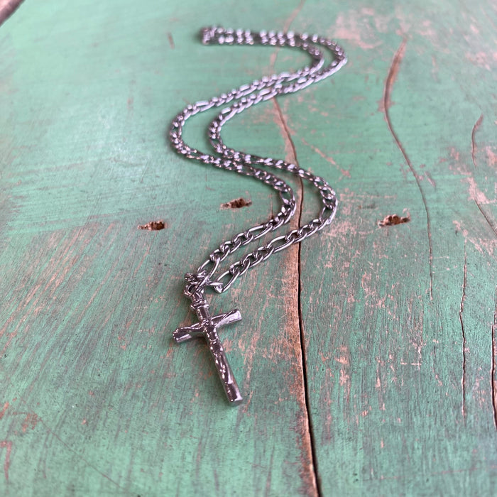 Figaro Chain with Crucifix