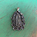 Floral OLG Sterling Silver Pendant
