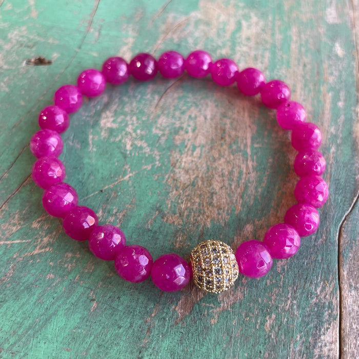 Fuschia / Gold